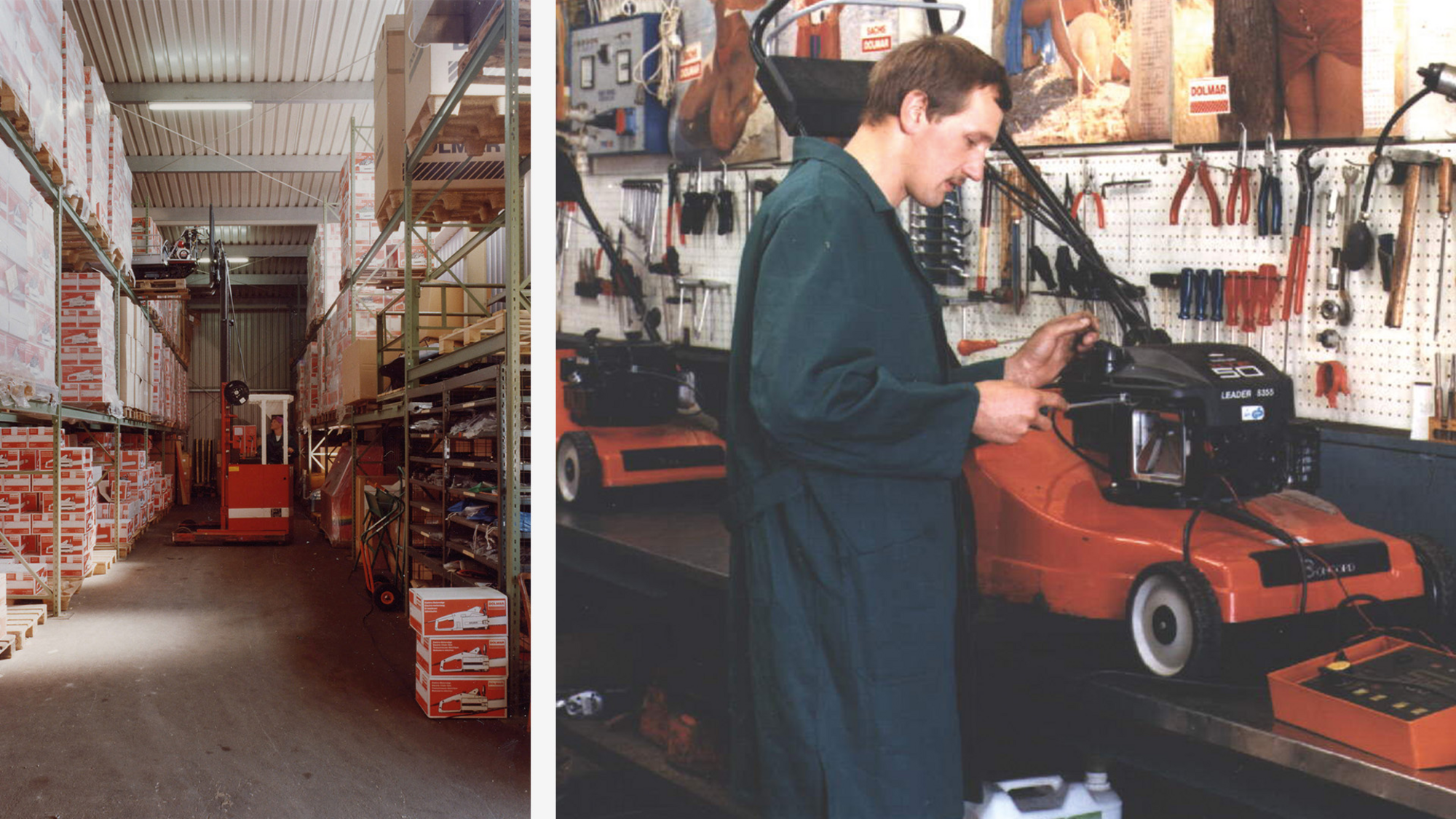 Das Lager und die Werkstatt von Hochfilzer.